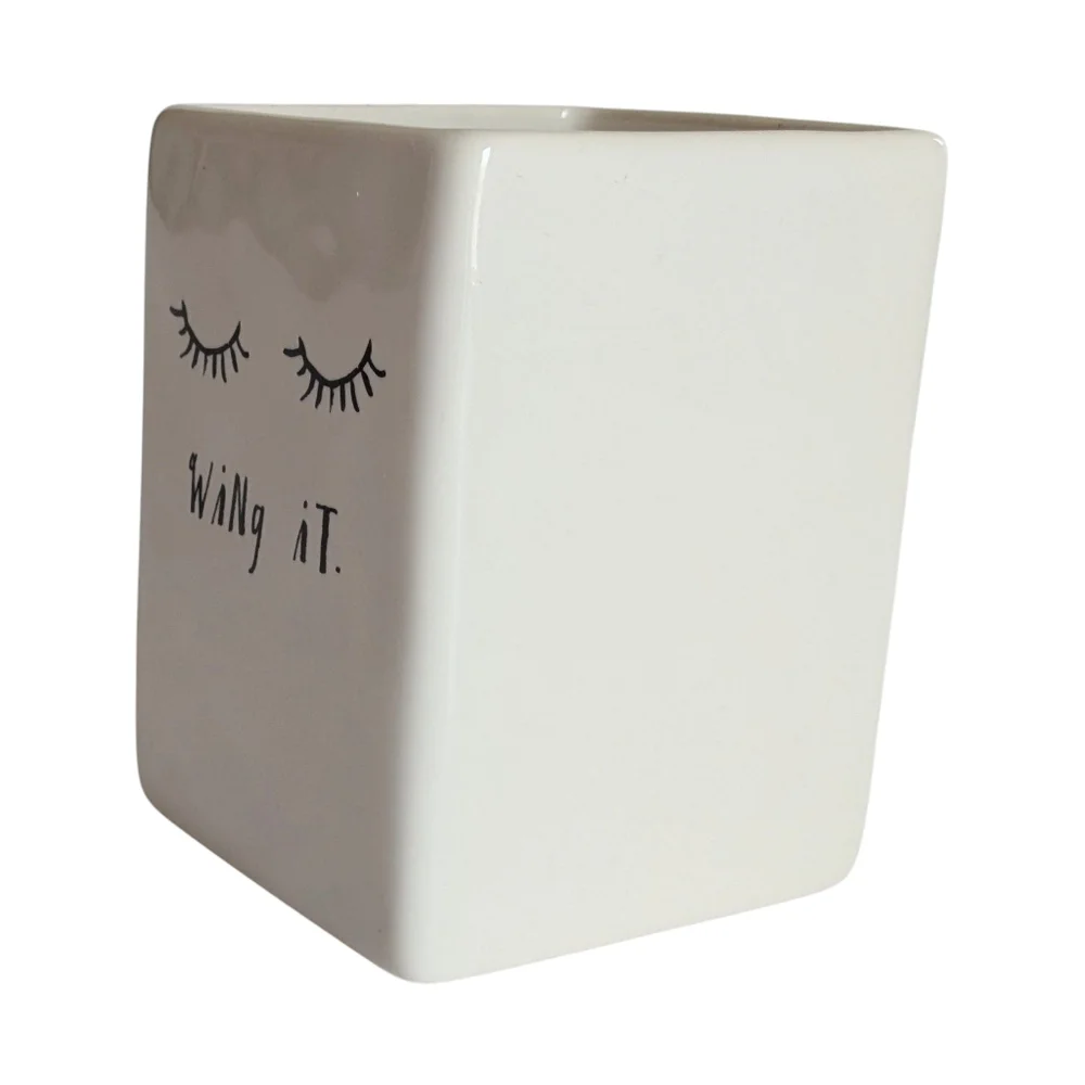 Rae Dunn Square Make Up Container - Picture 3 of 6